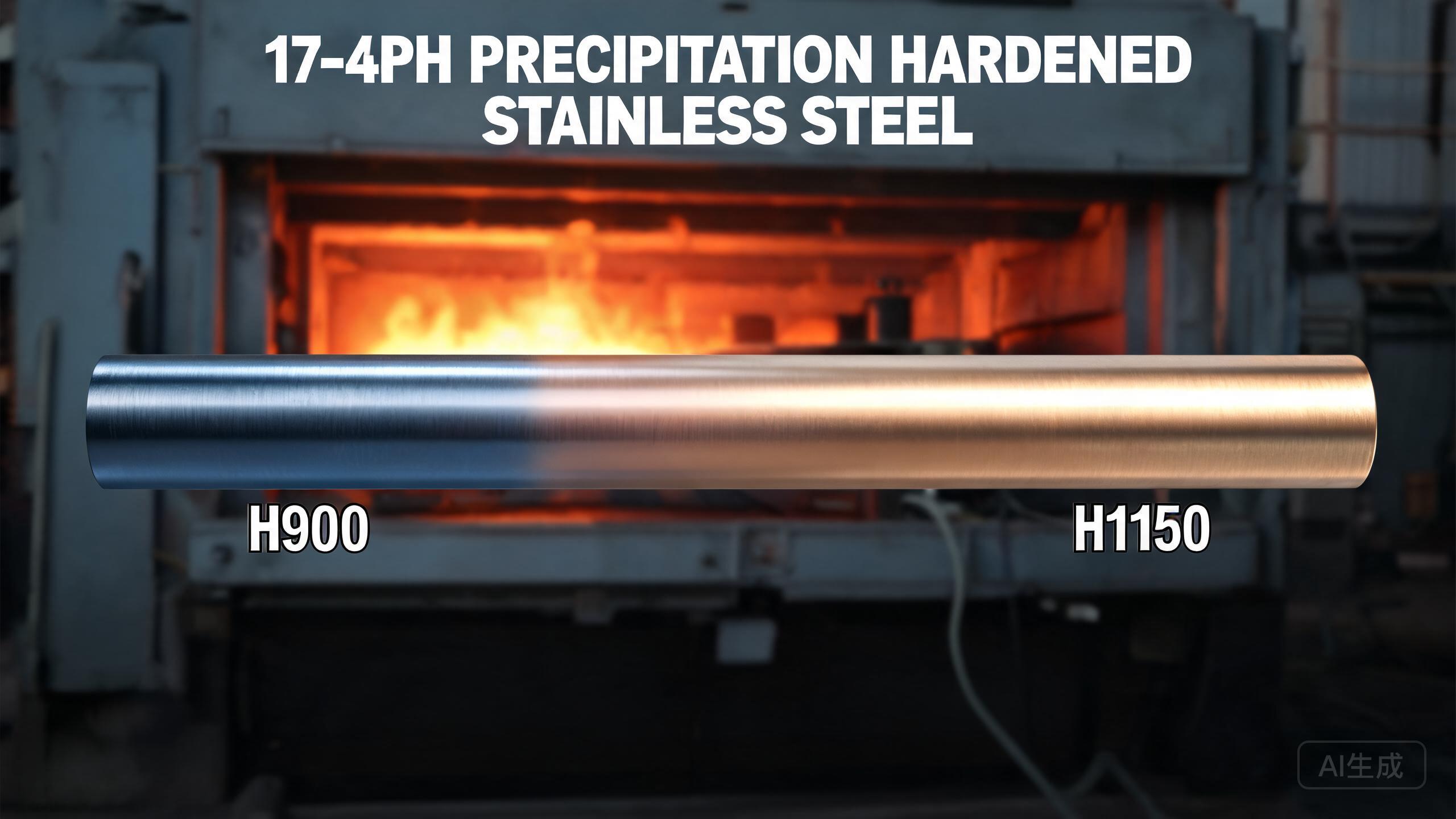 17-4PH stainless steel components showing different temper colors