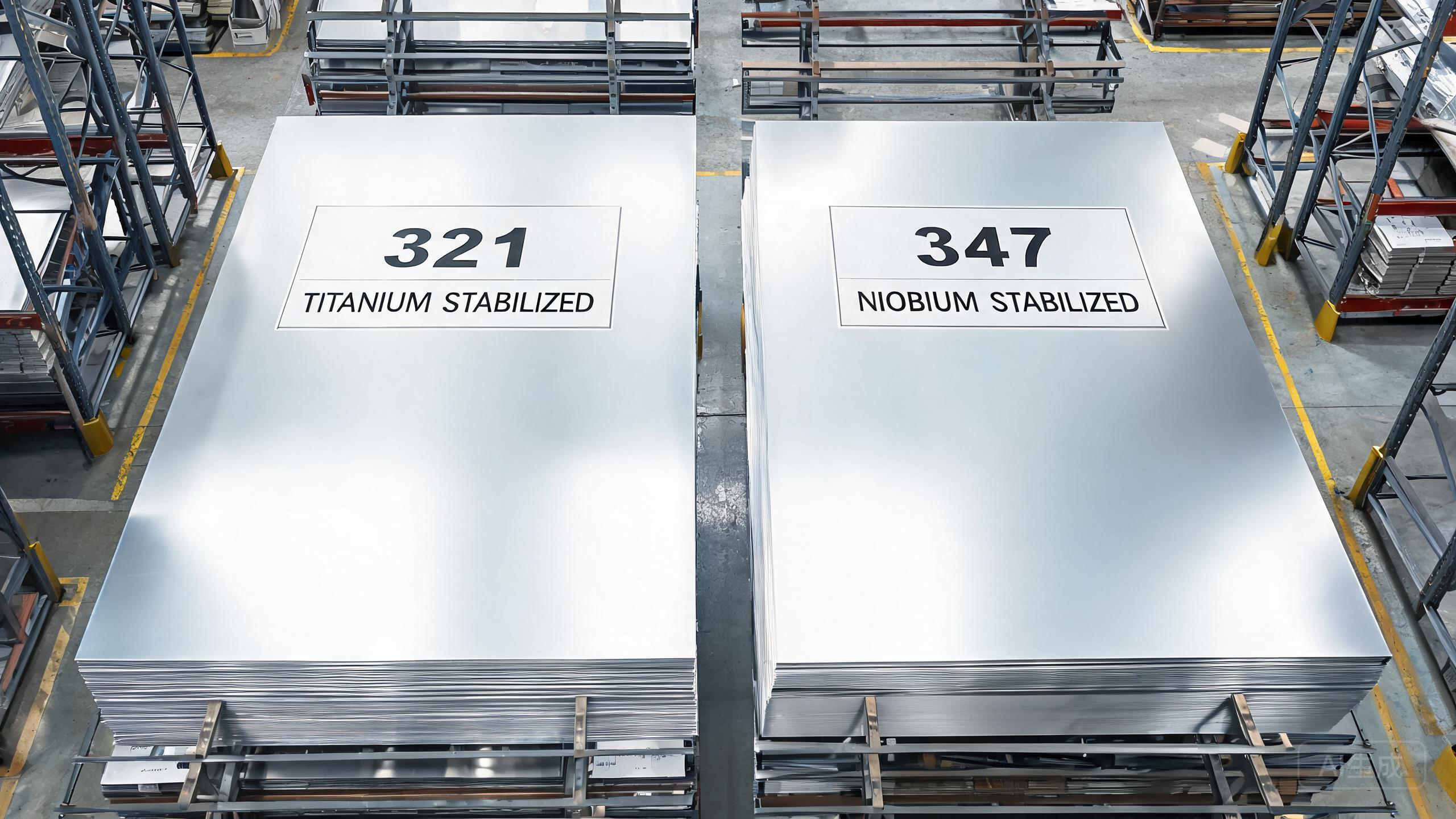 Stabilized austenitic stainless steel heat exchanger tubes for high-temperature service