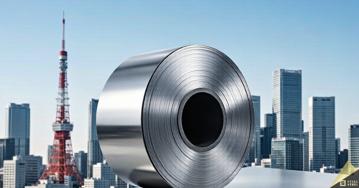 Cold-rolled stainless steel coils—subject to Japan's new up-to-42.1% provisional anti-dumping duty.