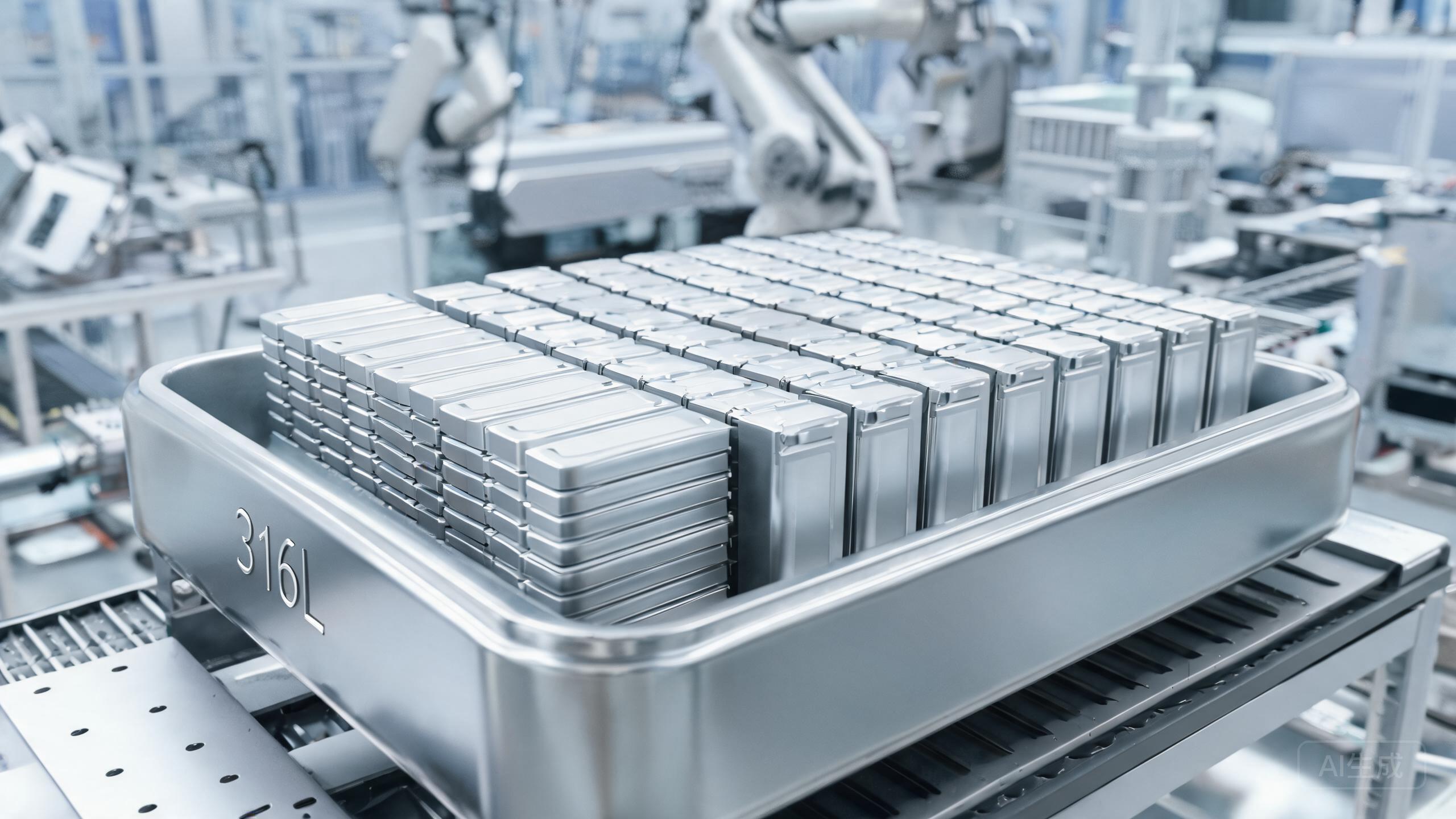 Solid-state EV battery pouch cell with stainless steel housing