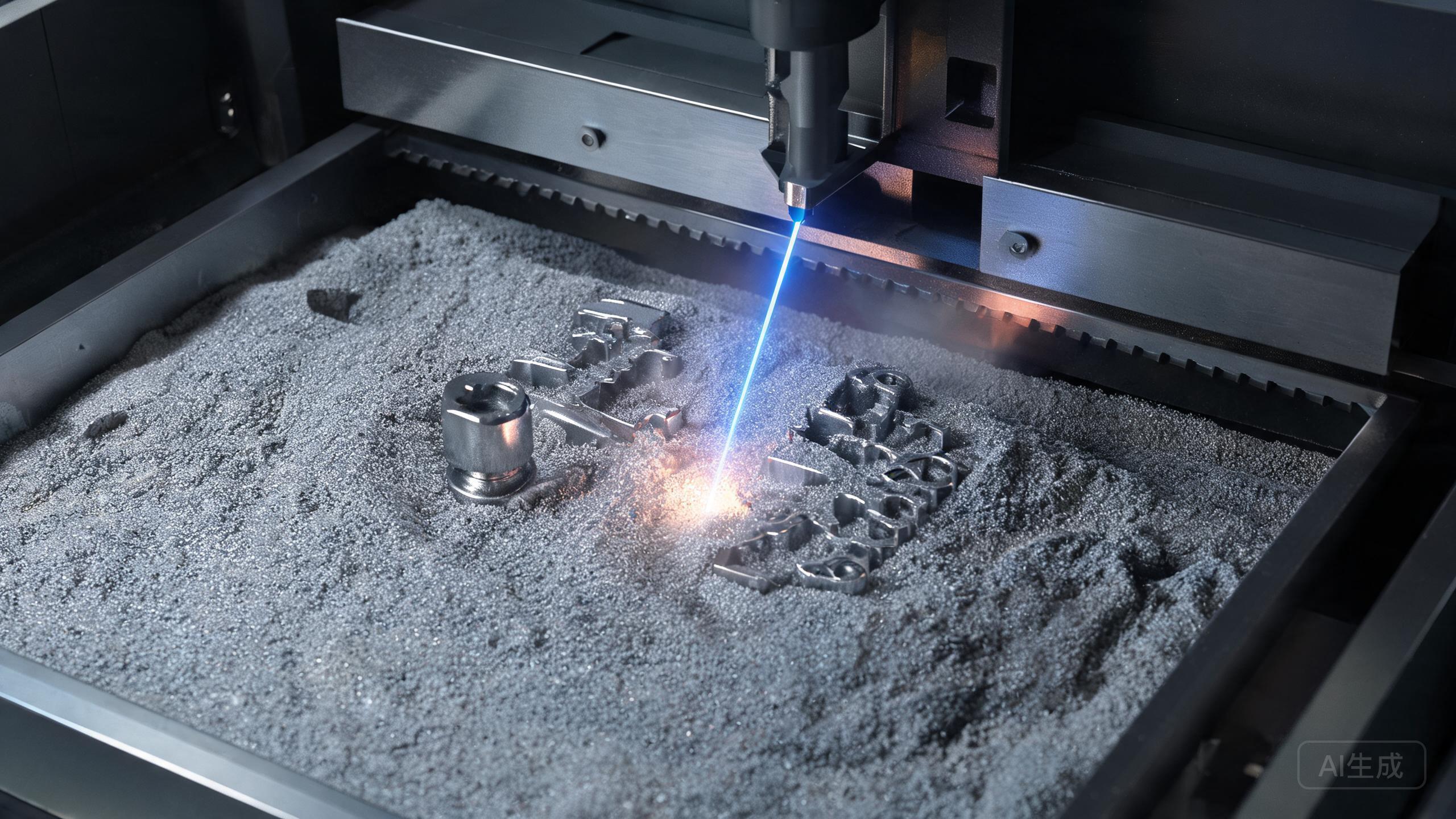 Stainless steel 3D printed components made with LPBF technology and spherical powder