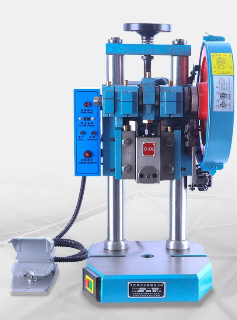 Machine used to cut rounded corners on stainless steel clipboard blanks