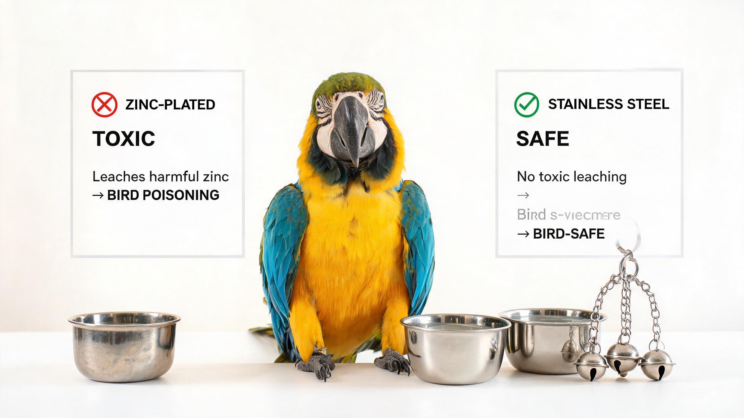 Zinc and its Danger to Parrots